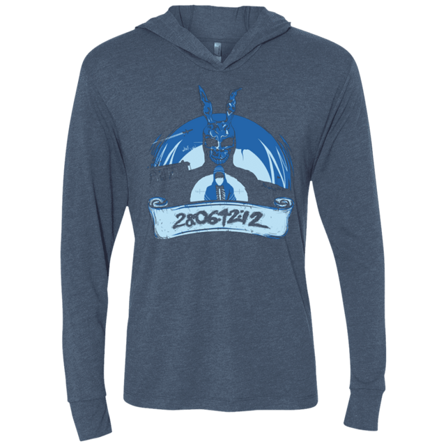 T-Shirts Indigo / X-Small Wake Up Triblend Long Sleeve Hoodie Tee