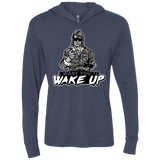 T-Shirts Vintage Navy / X-Small Wake Up Triblend Long Sleeve Hoodie Tee