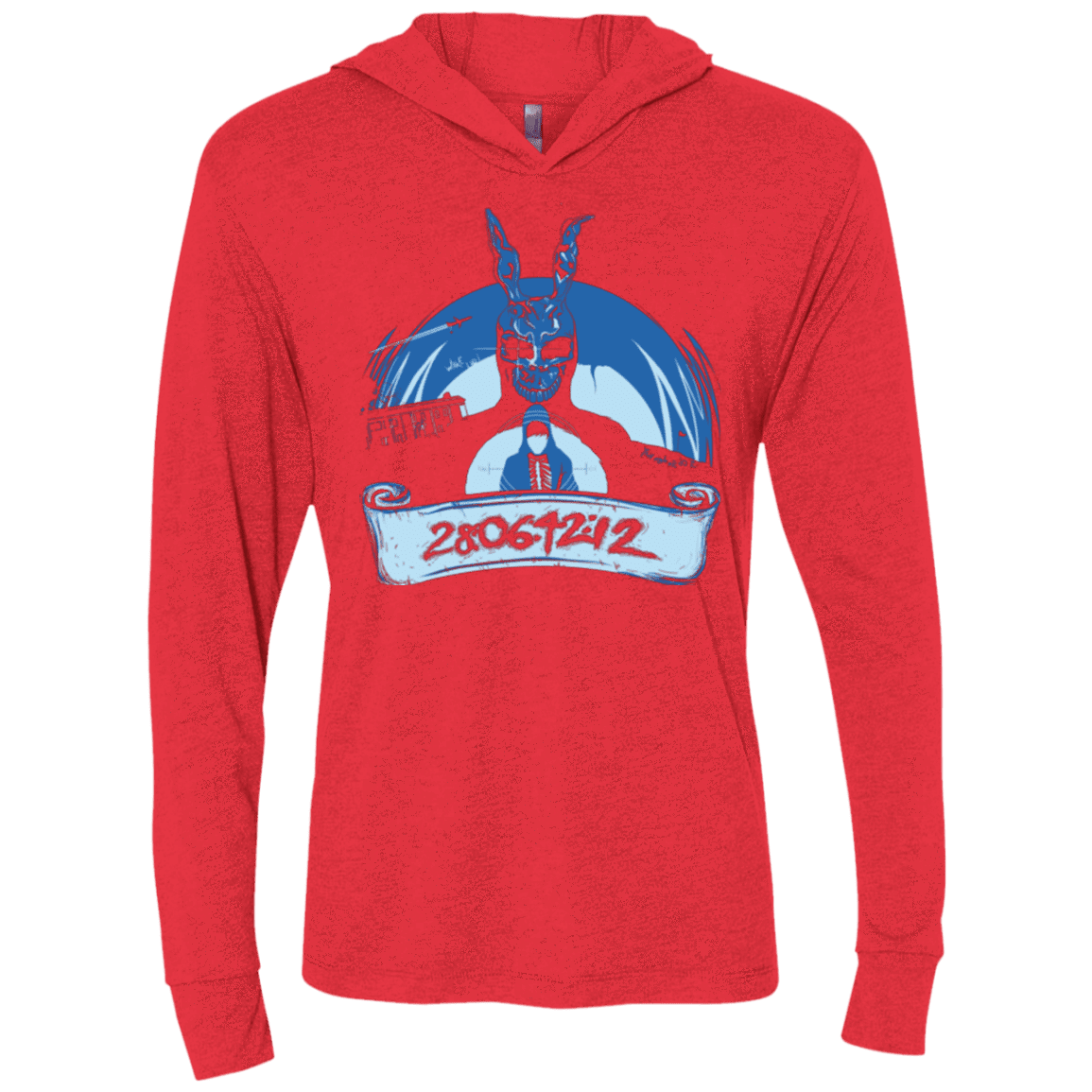 T-Shirts Vintage Red / X-Small Wake Up Triblend Long Sleeve Hoodie Tee