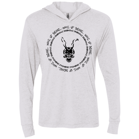 T-Shirts Heather White / X-Small Wake up Wimido Triblend Long Sleeve Hoodie Tee