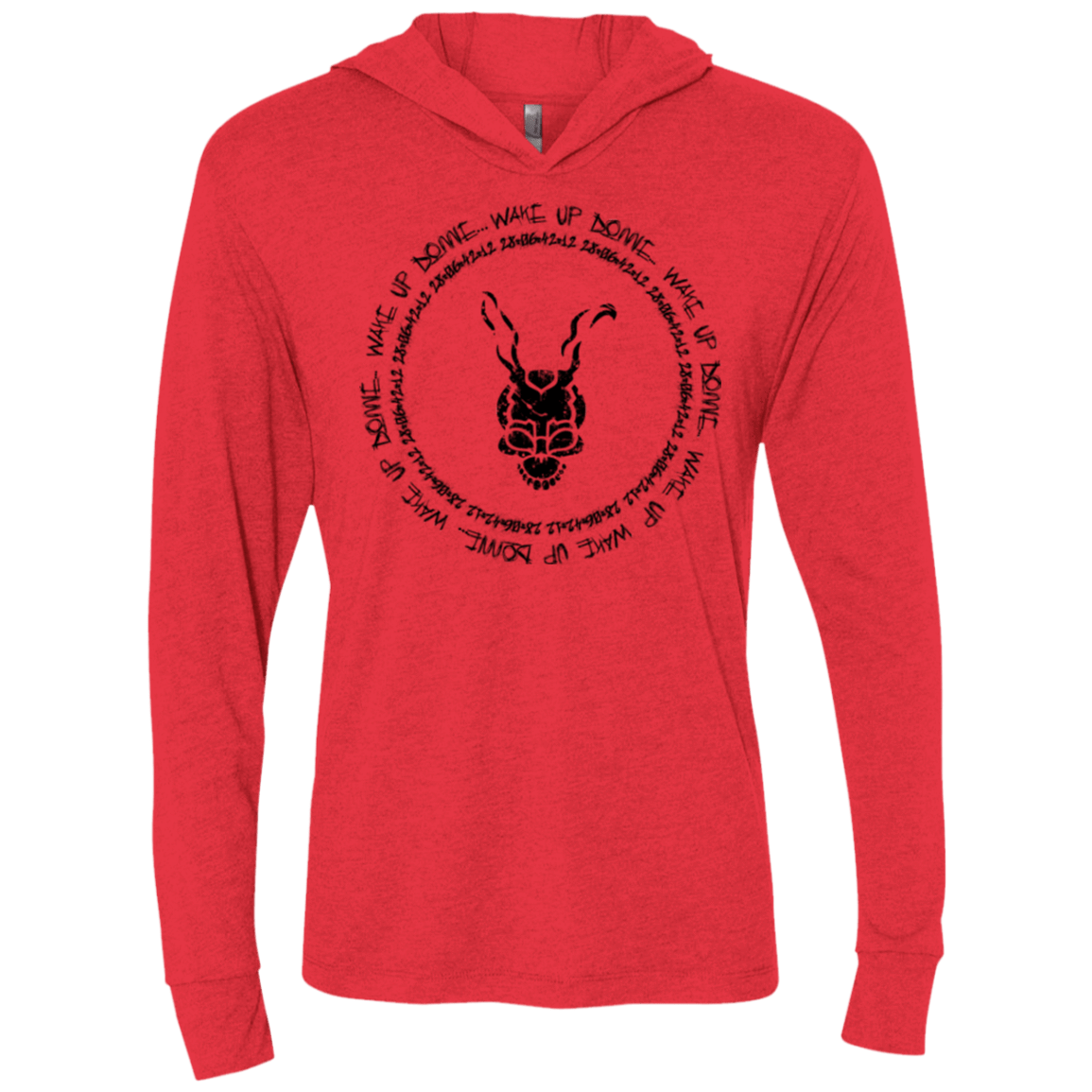 T-Shirts Vintage Red / X-Small Wake up Wimido Triblend Long Sleeve Hoodie Tee