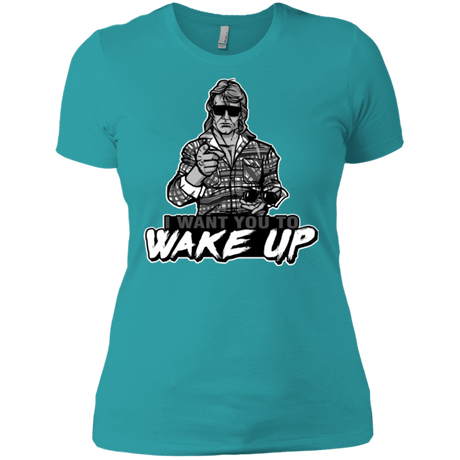 T-Shirts Tahiti Blue / X-Small Wake Up Women's Premium T-Shirt