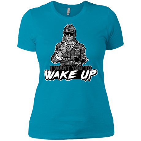 T-Shirts Turquoise / X-Small Wake Up Women's Premium T-Shirt