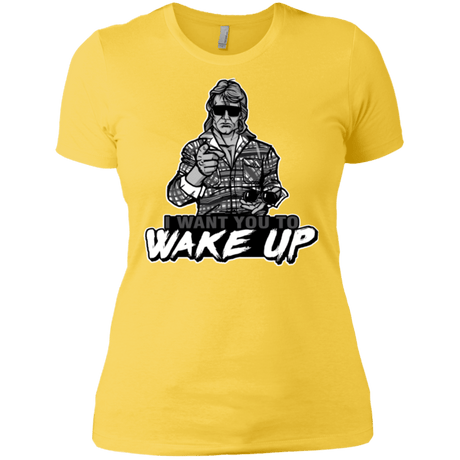 T-Shirts Vibrant Yellow / X-Small Wake Up Women's Premium T-Shirt
