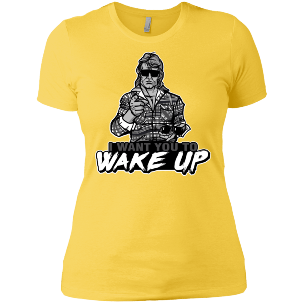 T-Shirts Vibrant Yellow / X-Small Wake Up Women's Premium T-Shirt