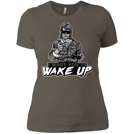 T-Shirts Warm Grey / X-Small Wake Up Women's Premium T-Shirt