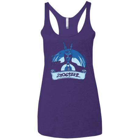 T-Shirts Purple / X-Small Wake Up Women's Triblend Racerback Tank