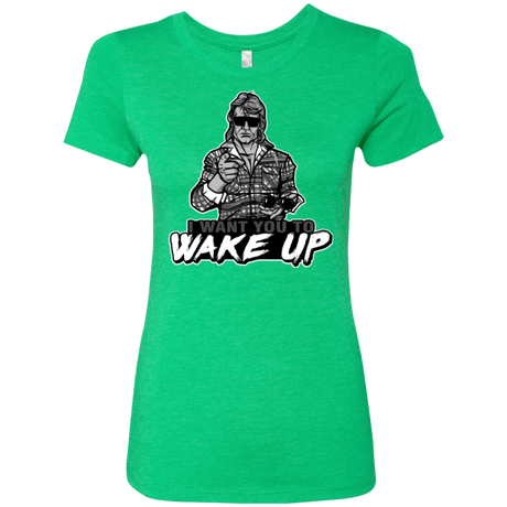 T-Shirts Envy / Small Wake Up Women's Triblend T-Shirt