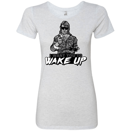 T-Shirts Heather White / Small Wake Up Women's Triblend T-Shirt