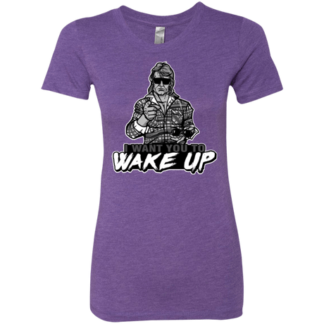 T-Shirts Purple Rush / Small Wake Up Women's Triblend T-Shirt