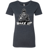 T-Shirts Vintage Navy / Small Wake Up Women's Triblend T-Shirt