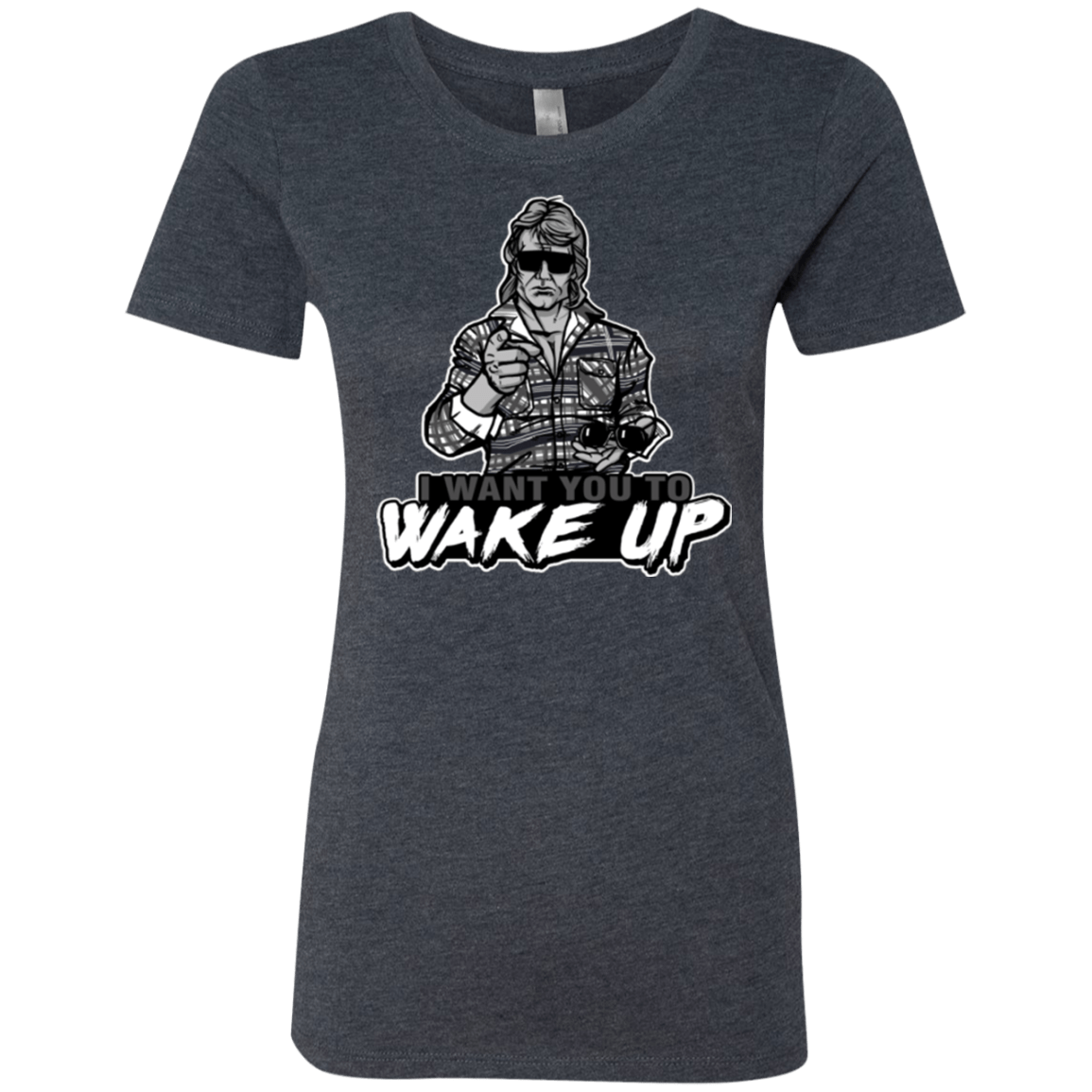 T-Shirts Vintage Navy / Small Wake Up Women's Triblend T-Shirt