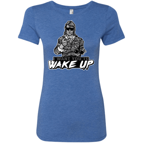 T-Shirts Vintage Royal / Small Wake Up Women's Triblend T-Shirt