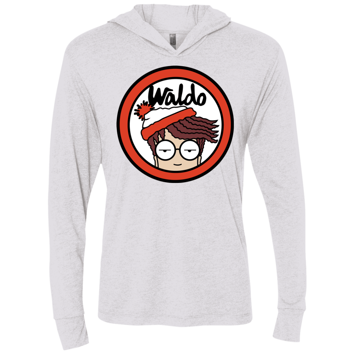 Waldario Triblend Long Sleeve Hoodie Tee