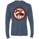 Waldario Triblend Long Sleeve Hoodie Tee