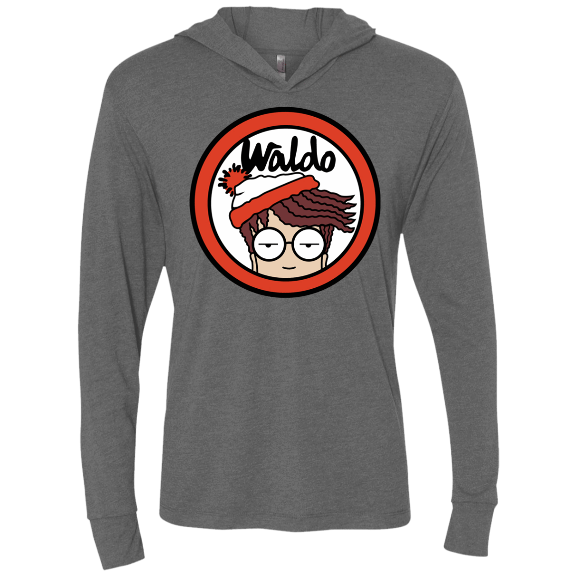 Waldario Triblend Long Sleeve Hoodie Tee