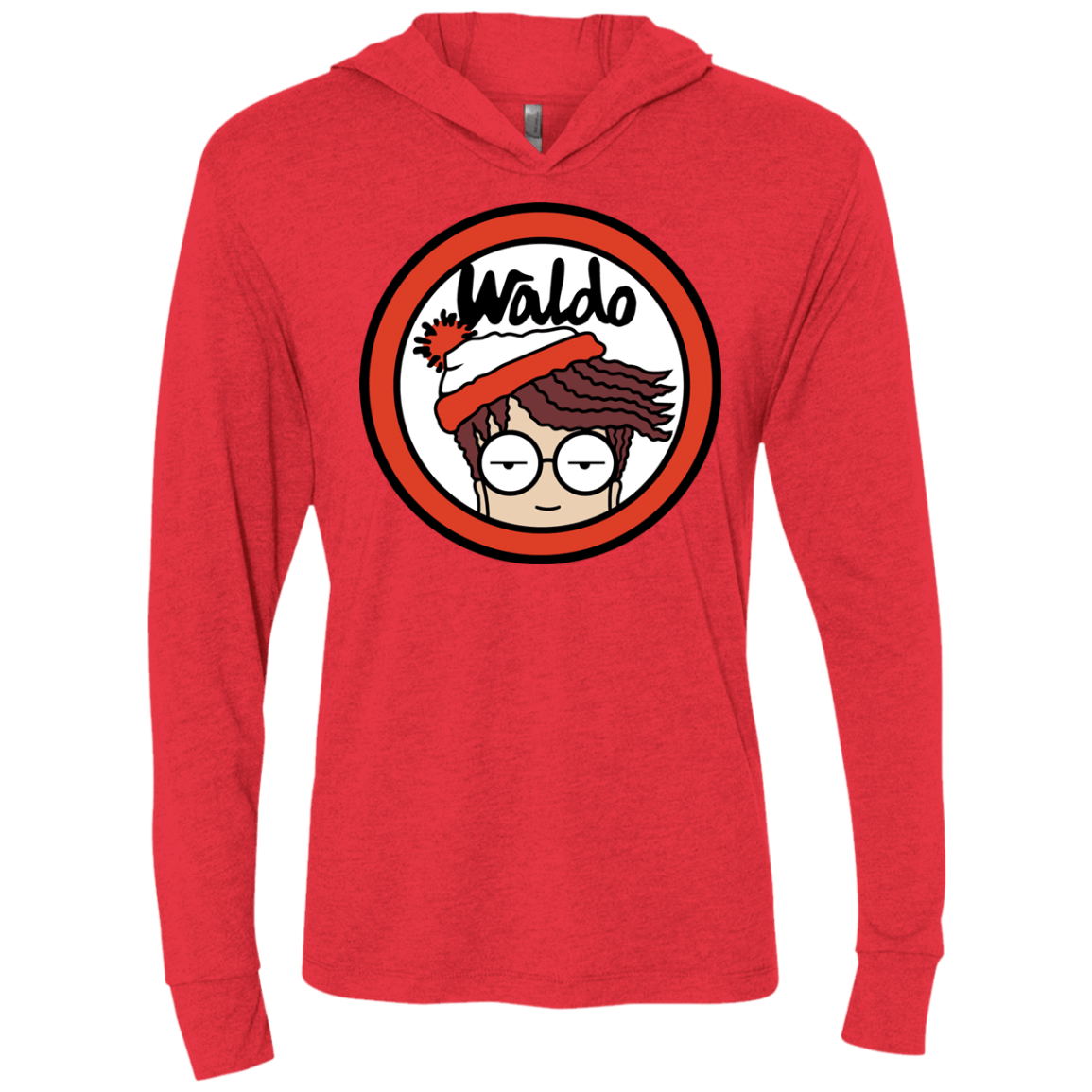 Waldario Triblend Long Sleeve Hoodie Tee