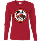 T-Shirts Red / S Waldario Women's Long Sleeve T-Shirt