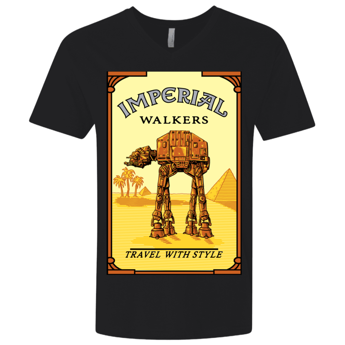 T-Shirts Black / X-Small Walk Like An Egyptian Men's Premium V-Neck