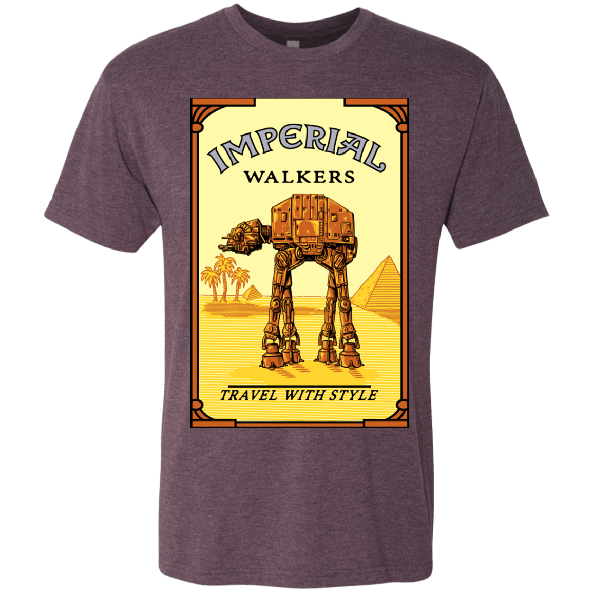 T-Shirts Vintage Purple / Small Walk Like An Egyptian Men's Triblend T-Shirt