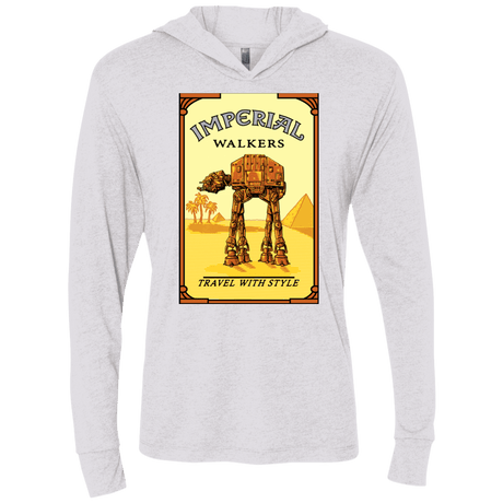 T-Shirts Heather White / X-Small Walk Like An Egyptian Triblend Long Sleeve Hoodie Tee