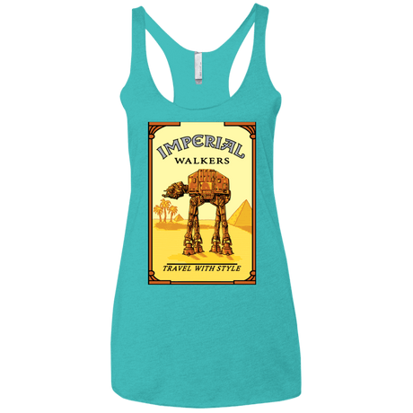 T-Shirts Tahiti Blue / X-Small Walk Like An Egyptian Women's Triblend Racerback Tank