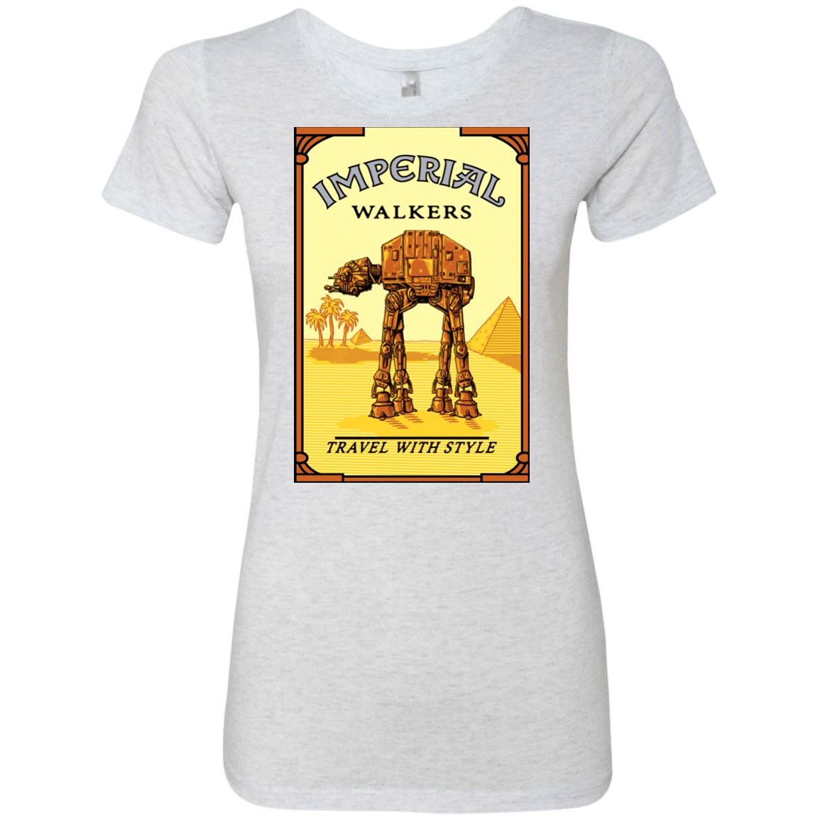 T-Shirts Heather White / Small Walk Like An Egyptian Women's Triblend T-Shirt