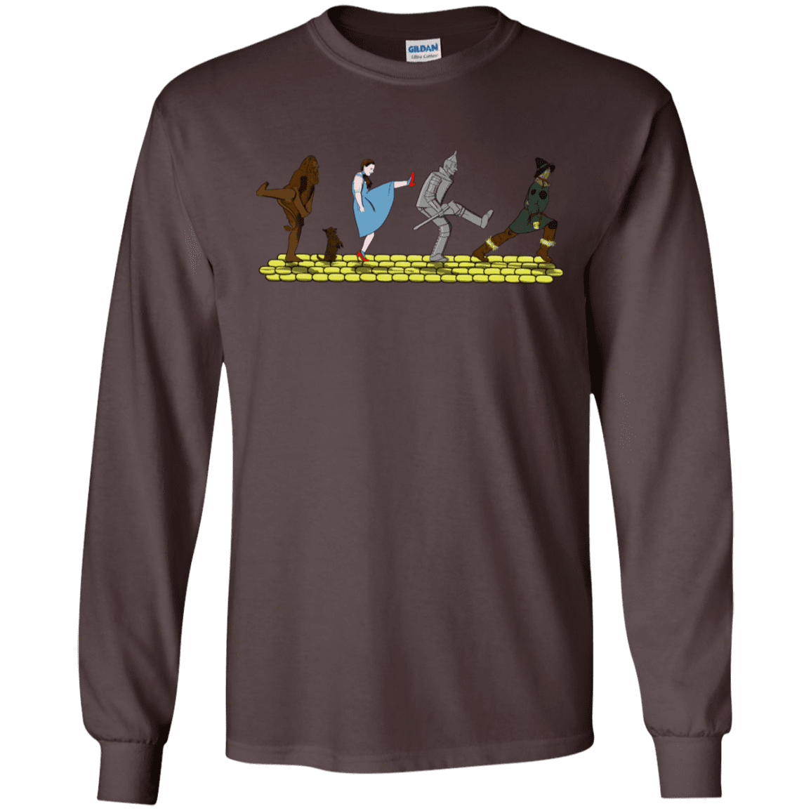 T-Shirts Dark Chocolate / S Walk to Oz Men's Long Sleeve T-Shirt