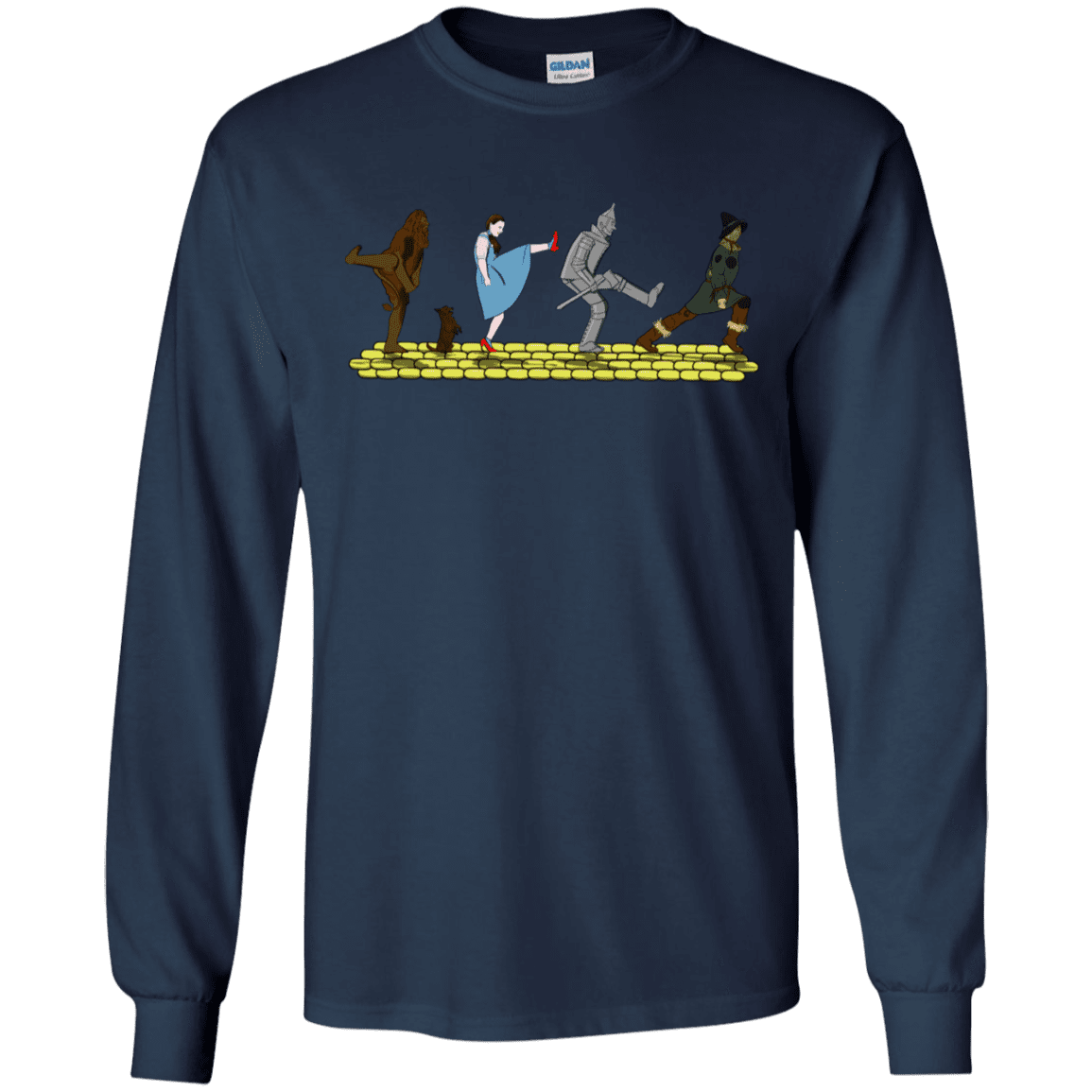 T-Shirts Navy / S Walk to Oz Men's Long Sleeve T-Shirt