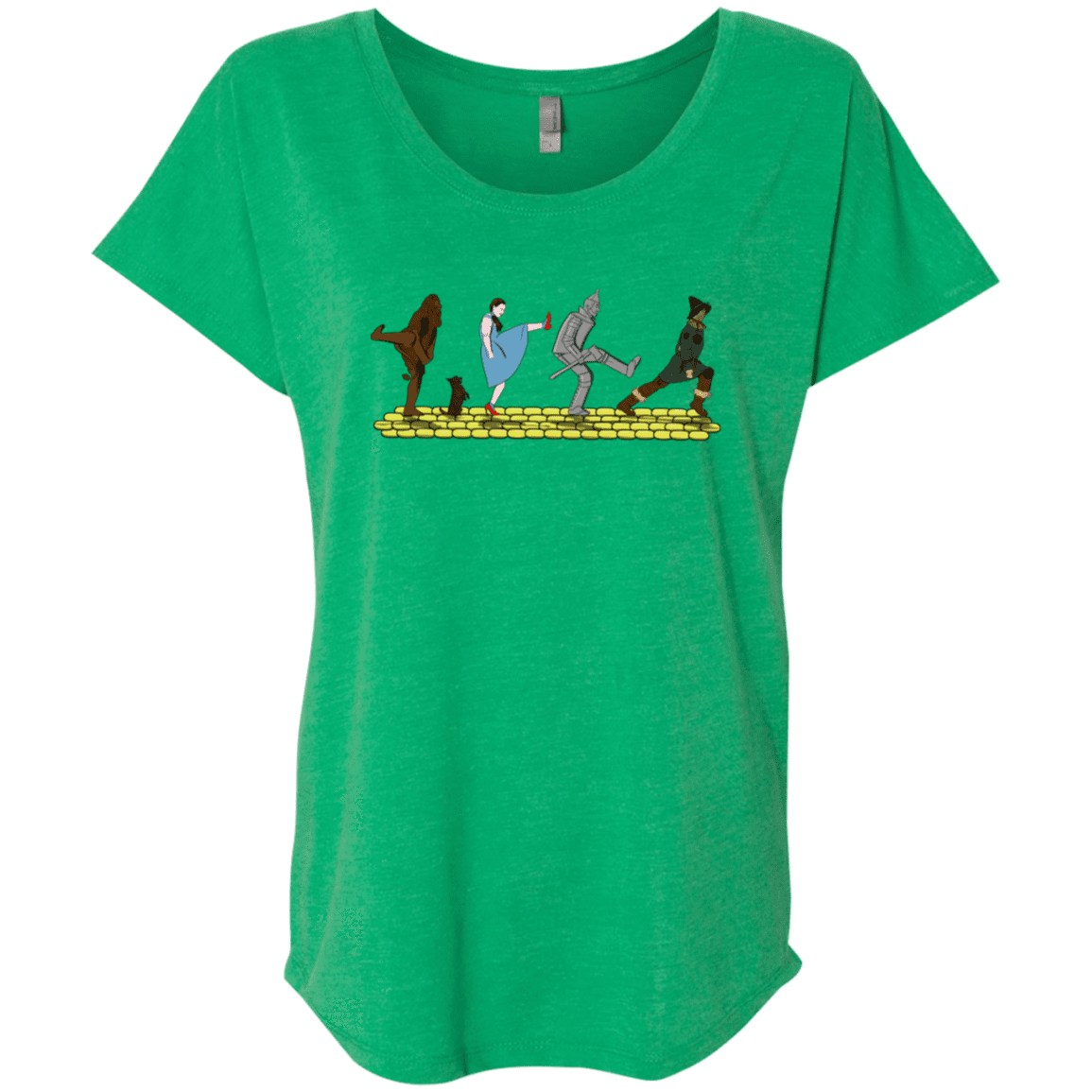 T-Shirts Envy / X-Small Walk to Oz Triblend Dolman Sleeve