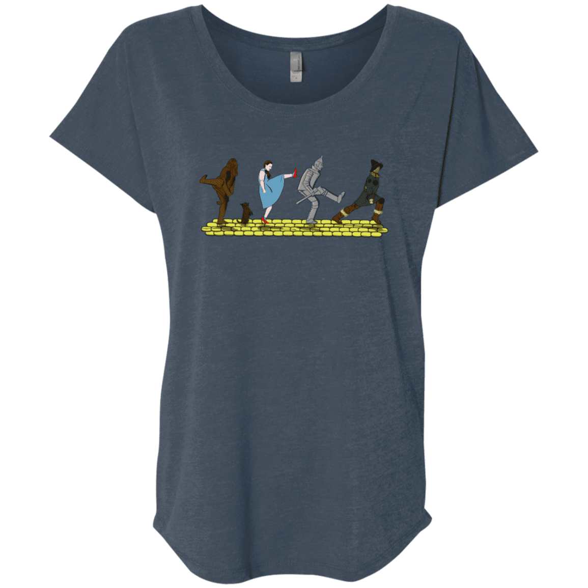 T-Shirts Indigo / X-Small Walk to Oz Triblend Dolman Sleeve