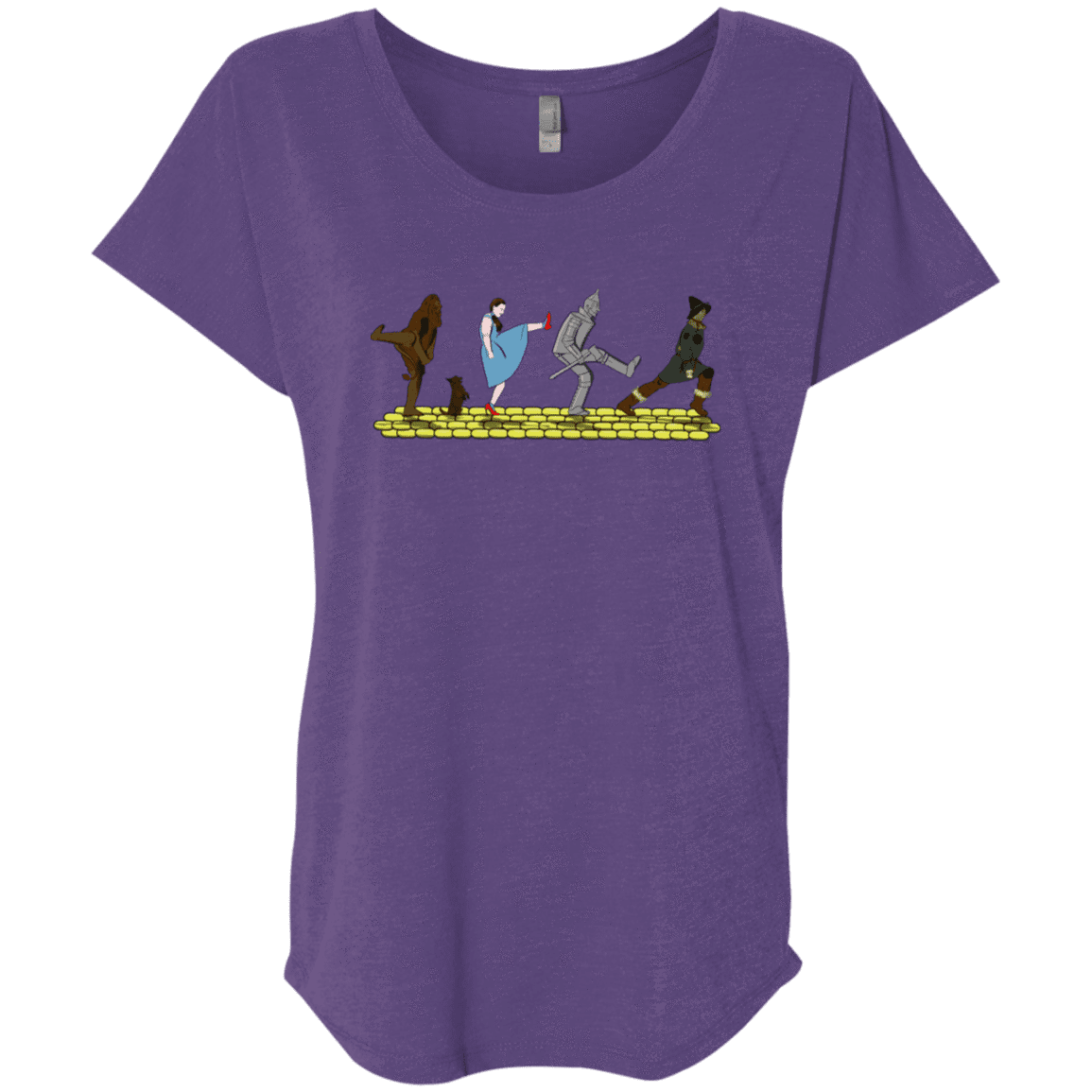T-Shirts Purple Rush / X-Small Walk to Oz Triblend Dolman Sleeve