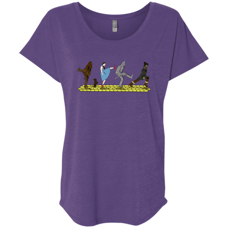 T-Shirts Purple Rush / X-Small Walk to Oz Triblend Dolman Sleeve