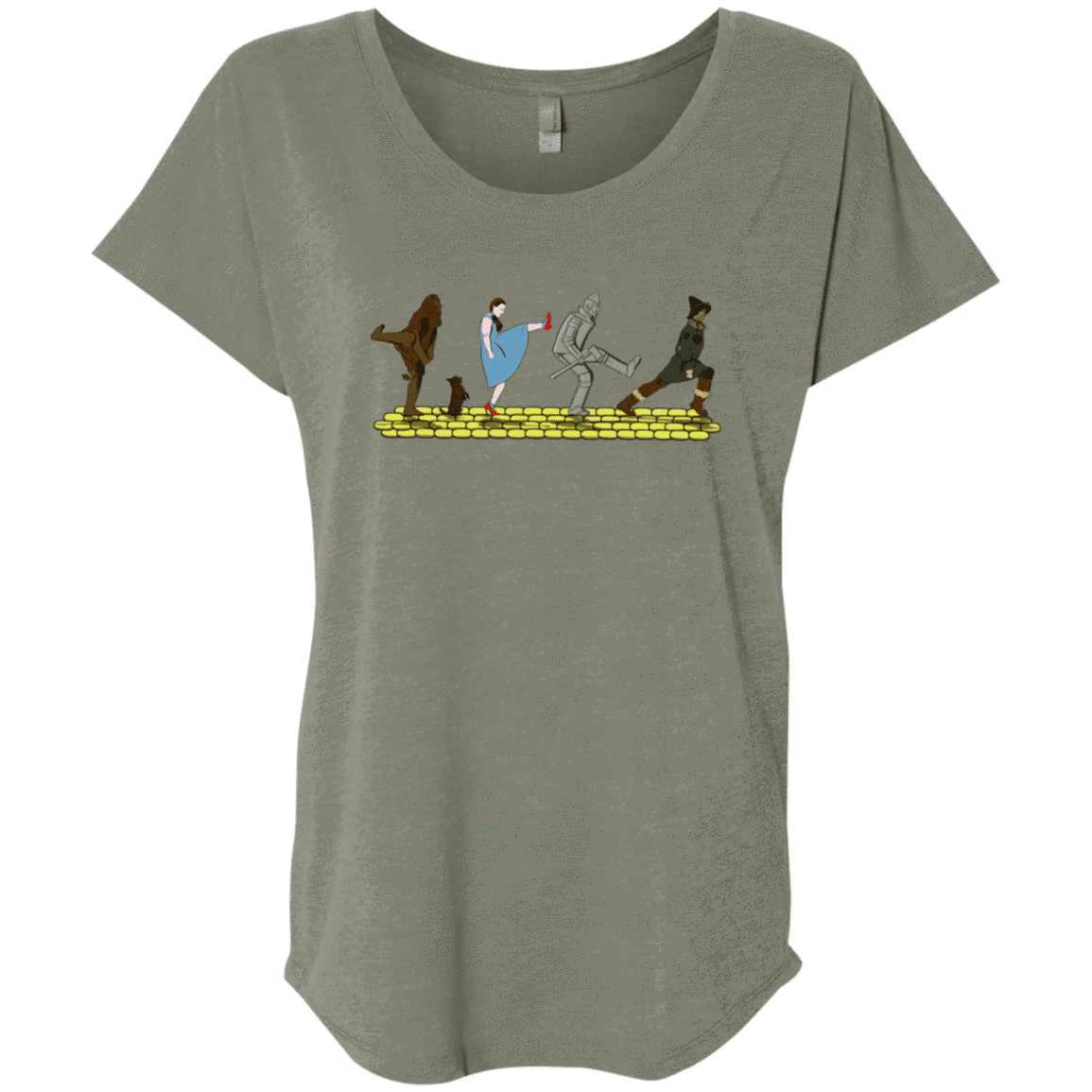 T-Shirts Venetian Grey / X-Small Walk to Oz Triblend Dolman Sleeve