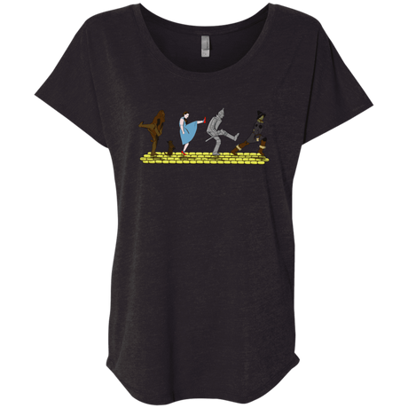 T-Shirts Vintage Black / X-Small Walk to Oz Triblend Dolman Sleeve