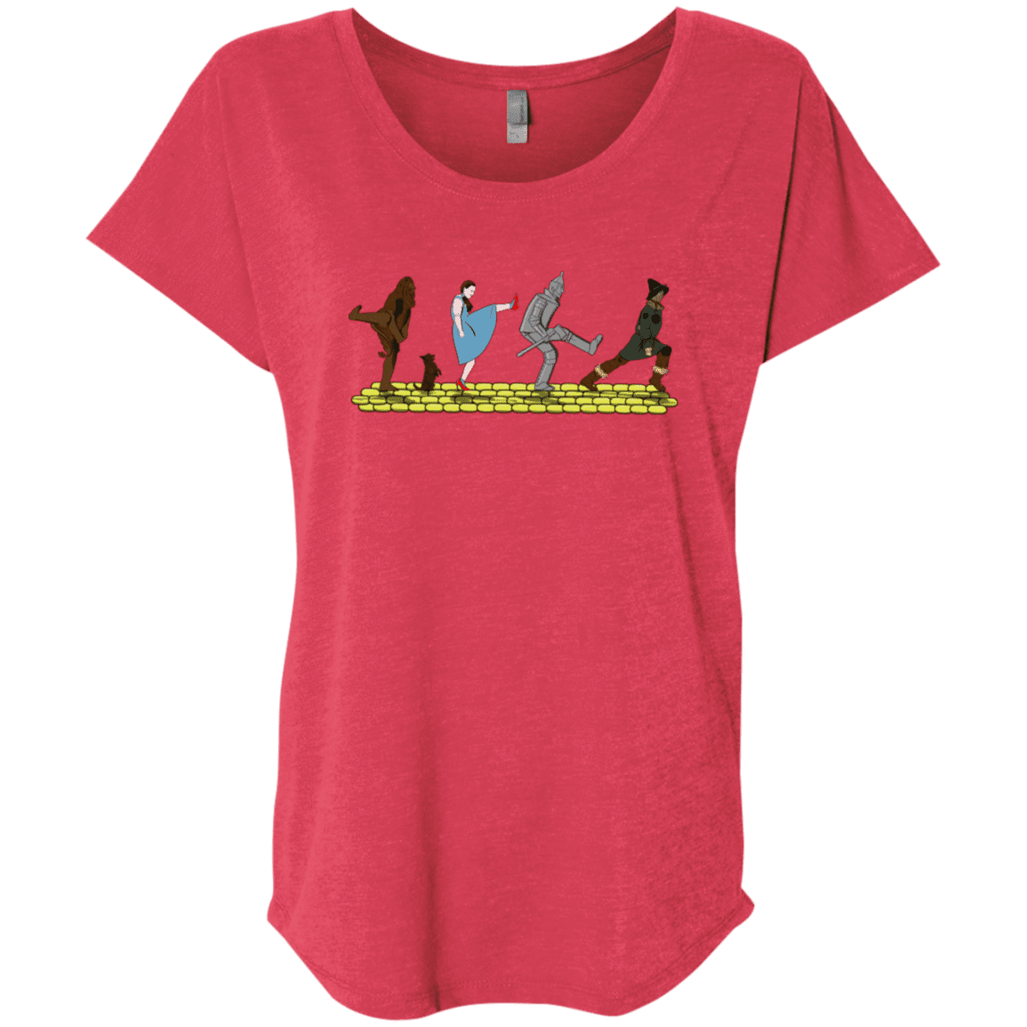 T-Shirts Vintage Red / X-Small Walk to Oz Triblend Dolman Sleeve