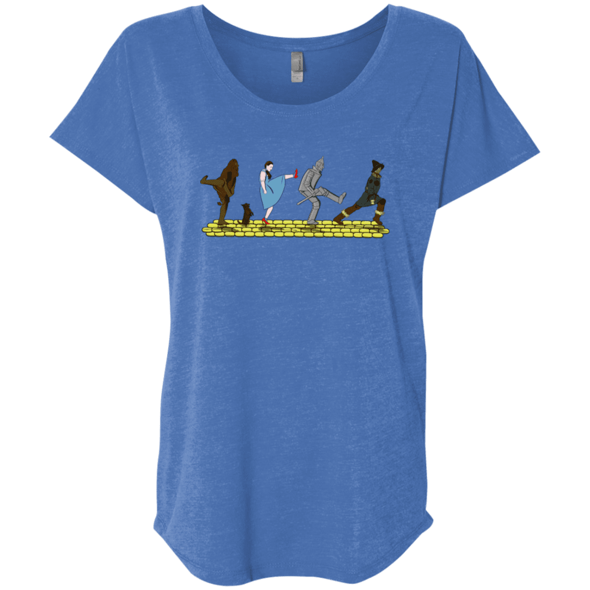 T-Shirts Vintage Royal / X-Small Walk to Oz Triblend Dolman Sleeve