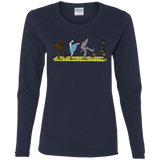 T-Shirts Navy / S Walk to Oz Women's Long Sleeve T-Shirt