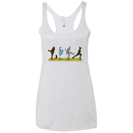 T-Shirts Heather White / X-Small Walk to Oz Women's Triblend Racerback Tank