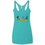 T-Shirts Tahiti Blue / X-Small Walk to Oz Women's Triblend Racerback Tank