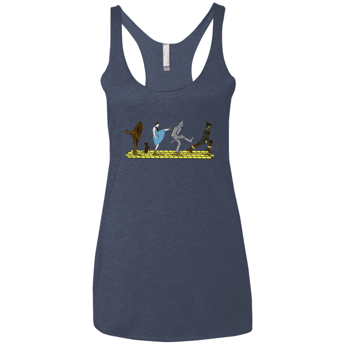 T-Shirts Vintage Navy / X-Small Walk to Oz Women's Triblend Racerback Tank