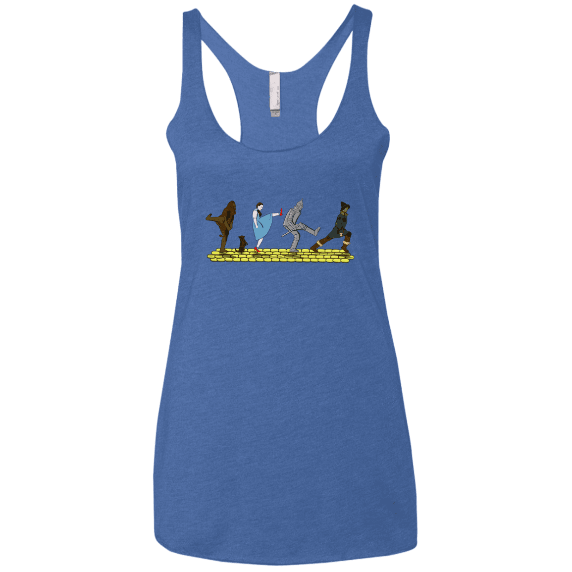 T-Shirts Vintage Royal / X-Small Walk to Oz Women's Triblend Racerback Tank