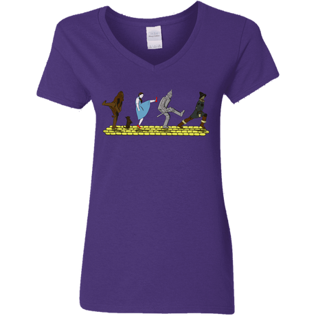 T-Shirts Purple / S Walk to Oz Women's V-Neck T-Shirt