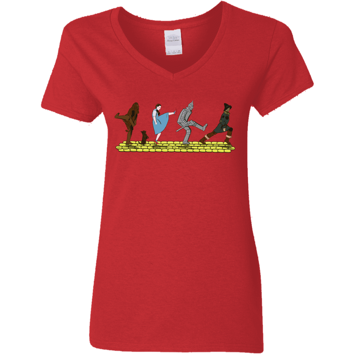 T-Shirts Red / S Walk to Oz Women's V-Neck T-Shirt