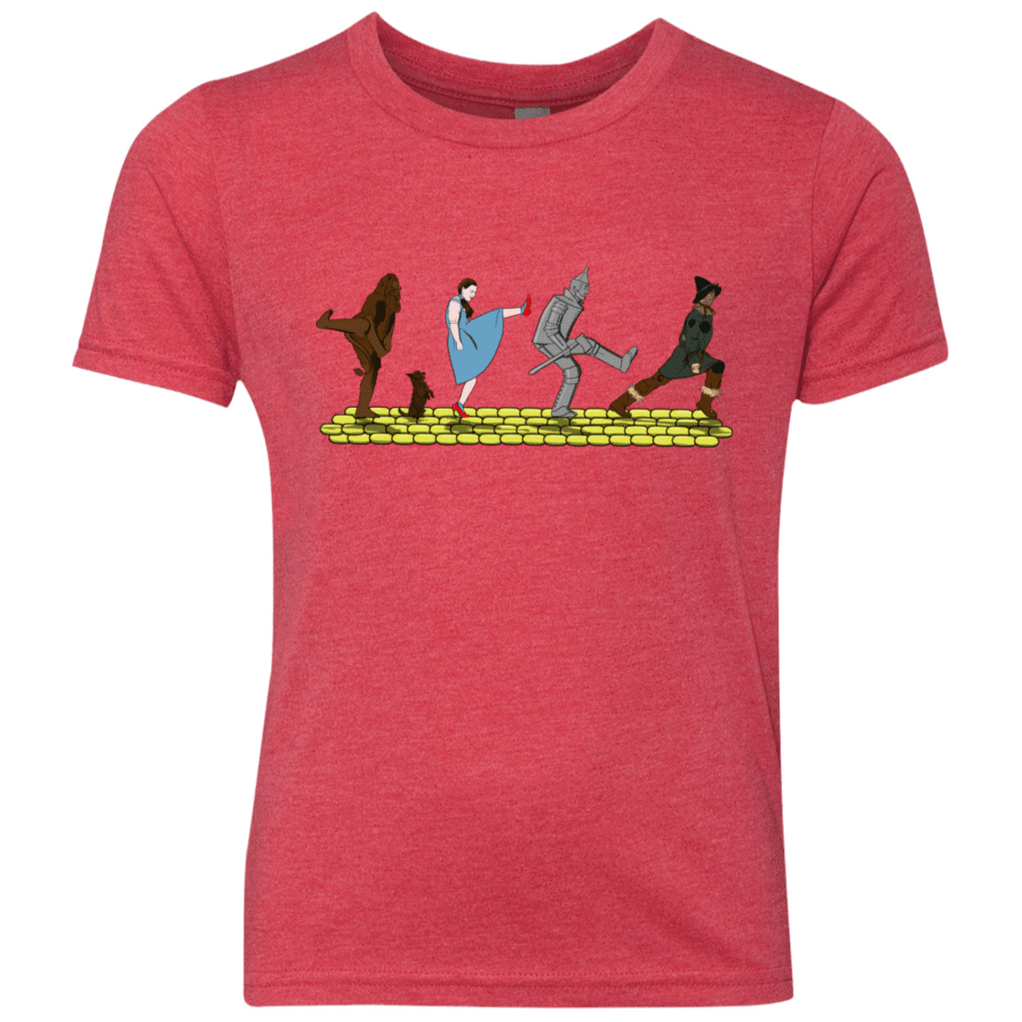 T-Shirts Vintage Red / YXS Walk to Oz Youth Triblend T-Shirt