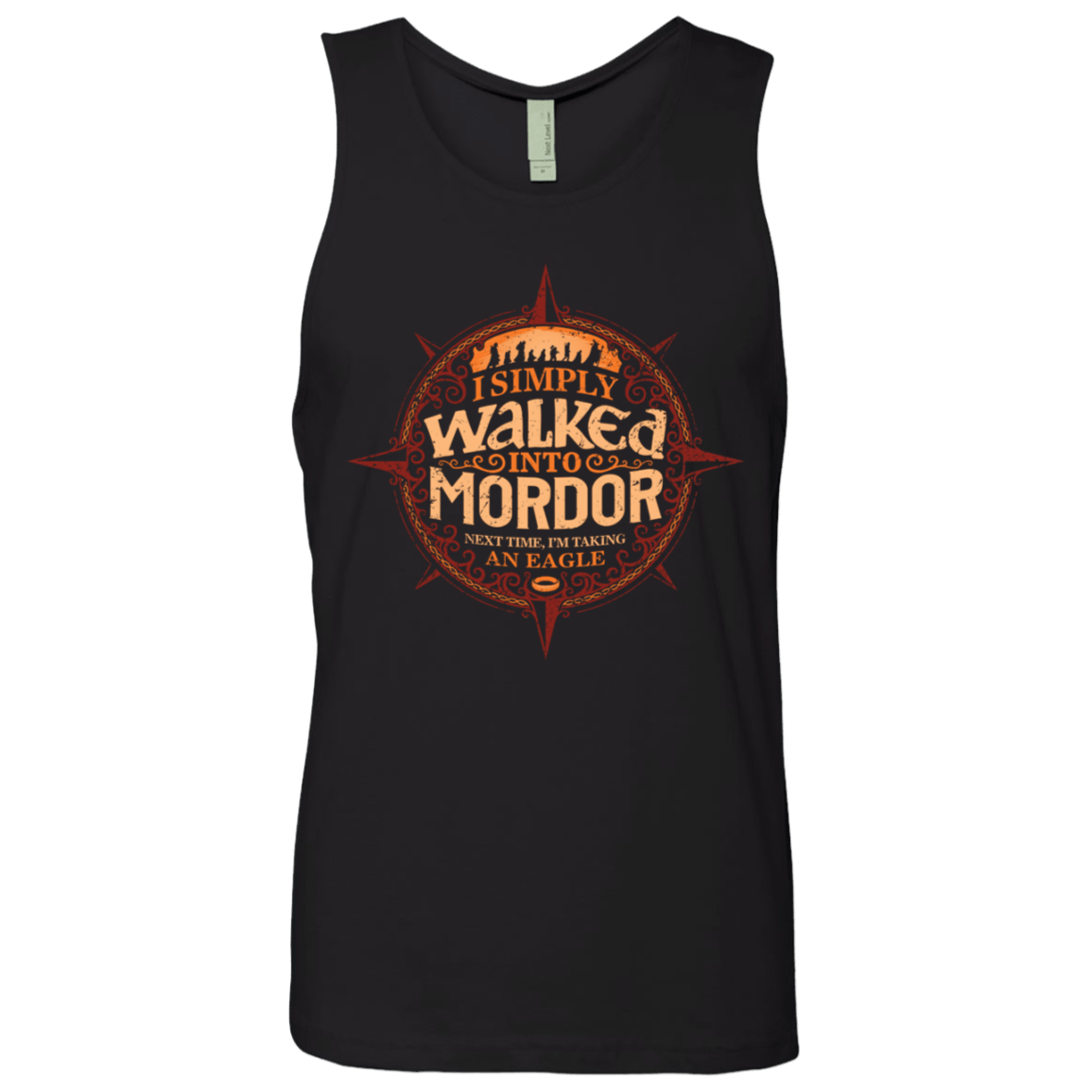 T-Shirts Black / S Walked Mordor Men's Premium Tank Top