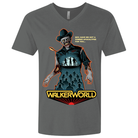 T-Shirts Heavy Metal / X-Small Walker World Men's Premium V-Neck