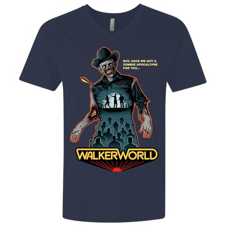 T-Shirts Midnight Navy / X-Small Walker World Men's Premium V-Neck