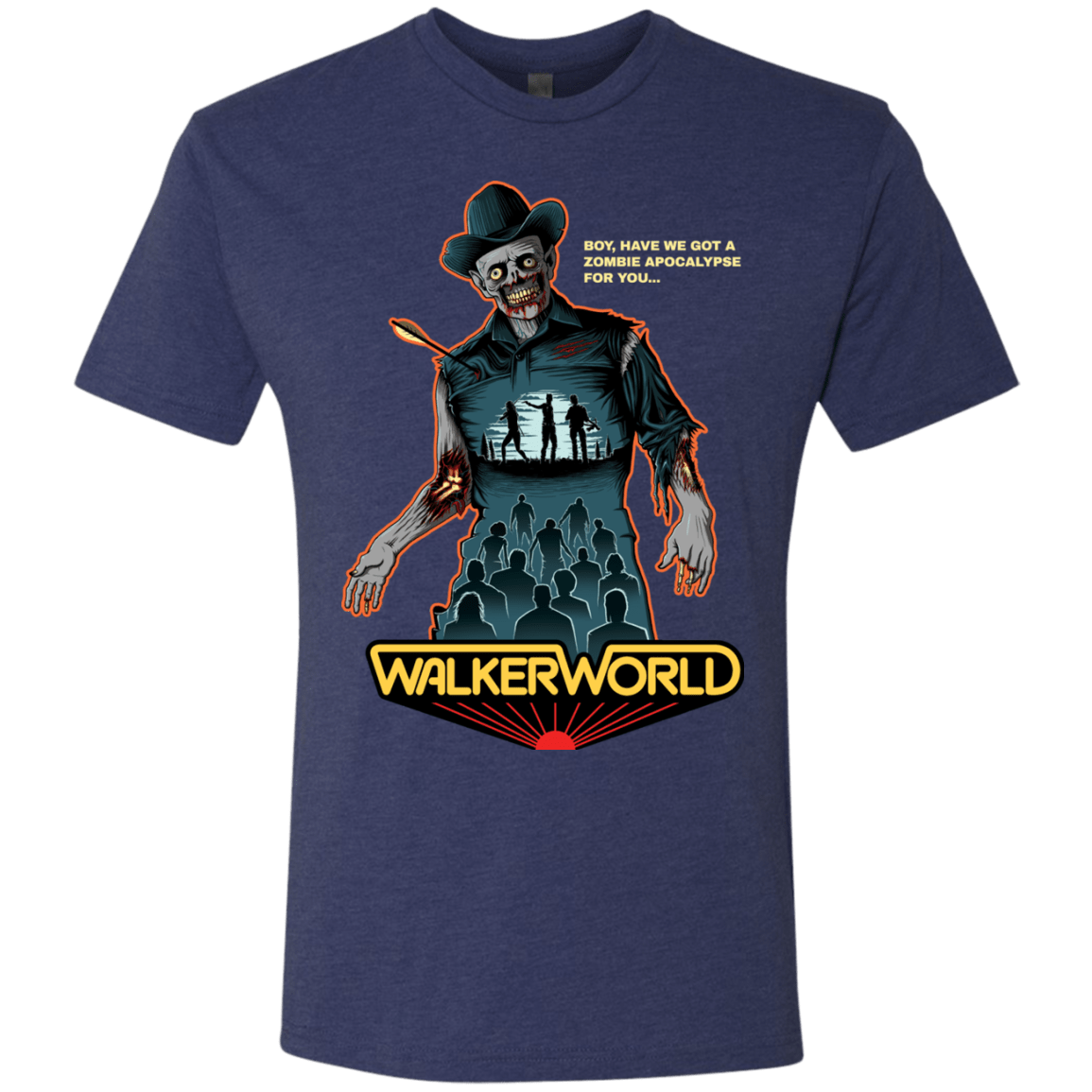 T-Shirts Vintage Navy / Small Walker World Men's Triblend T-Shirt