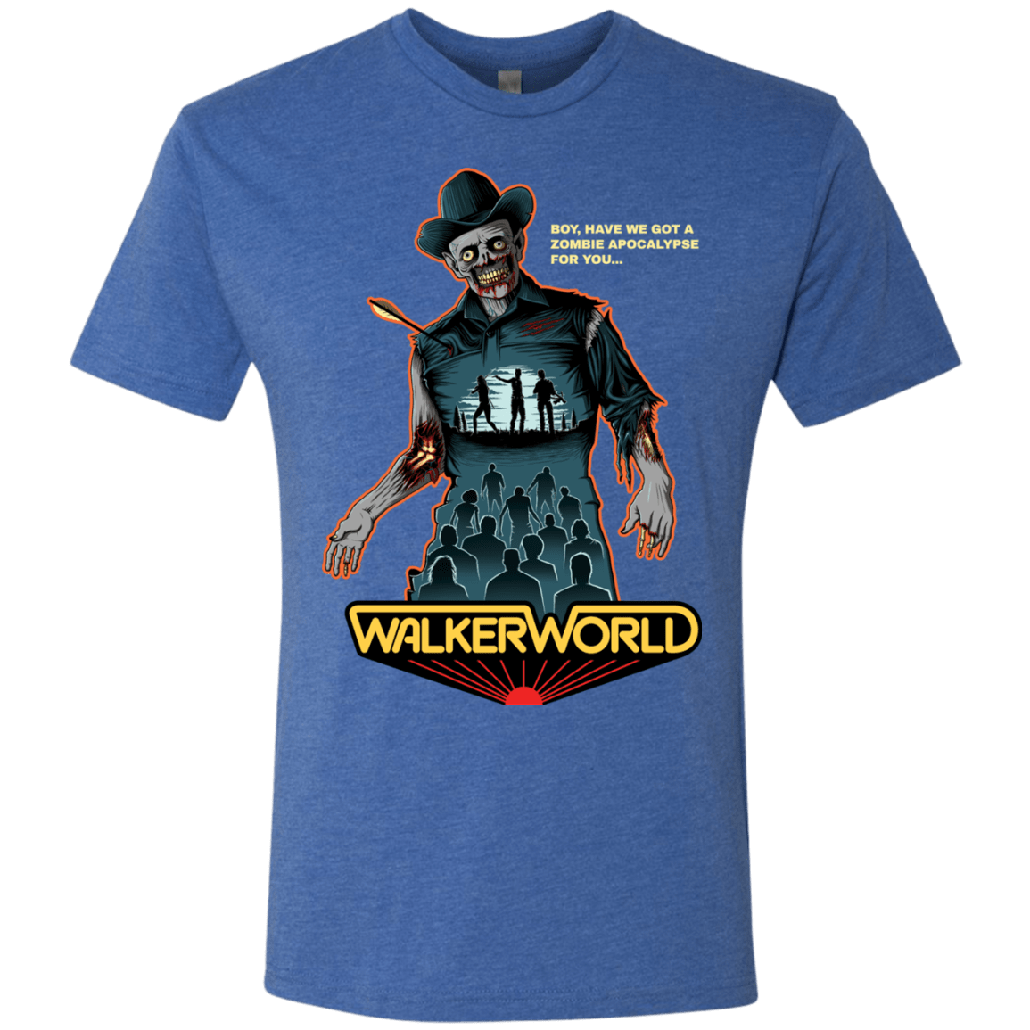 T-Shirts Vintage Royal / Small Walker World Men's Triblend T-Shirt